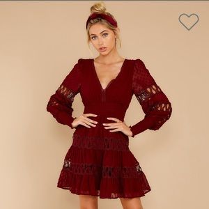 Red Dress Boutique Of Romance and Lace Wine Dress